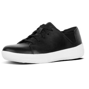 Leather Lace-Up Sneakers